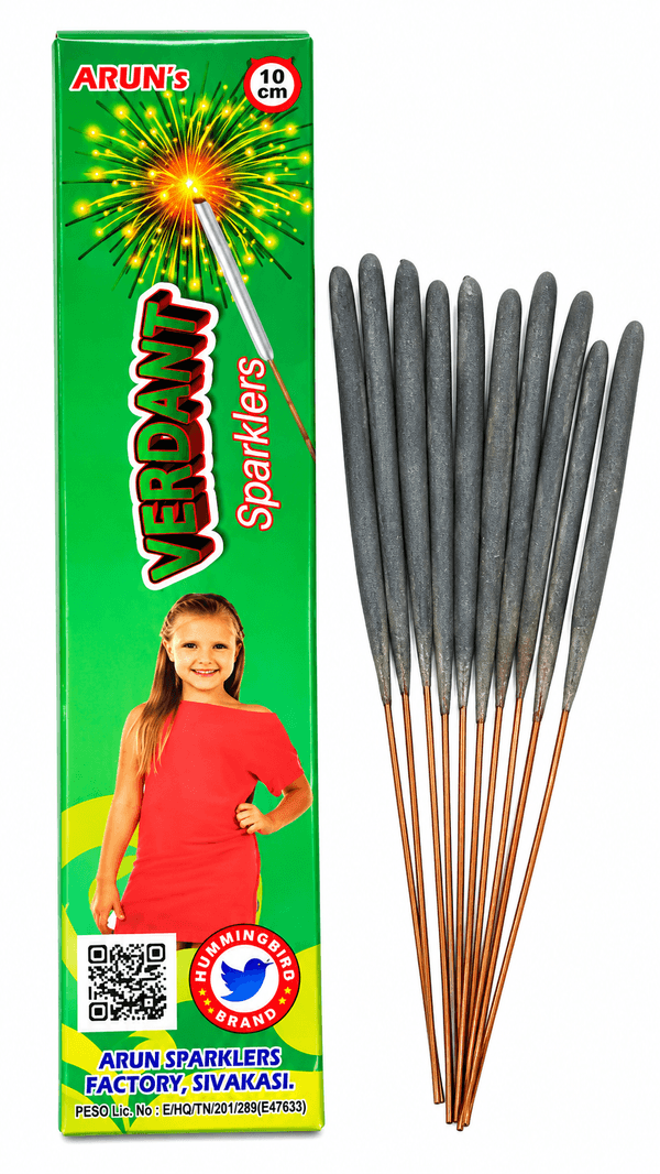 10 cm Green Sparklers