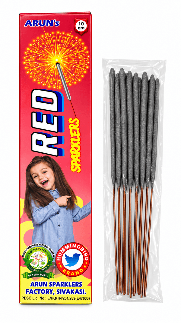10 cm Red Sparklers