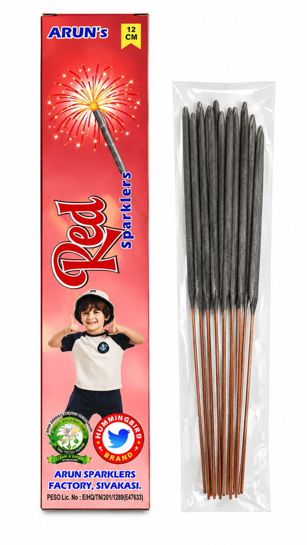 12 cm Red Sparklers