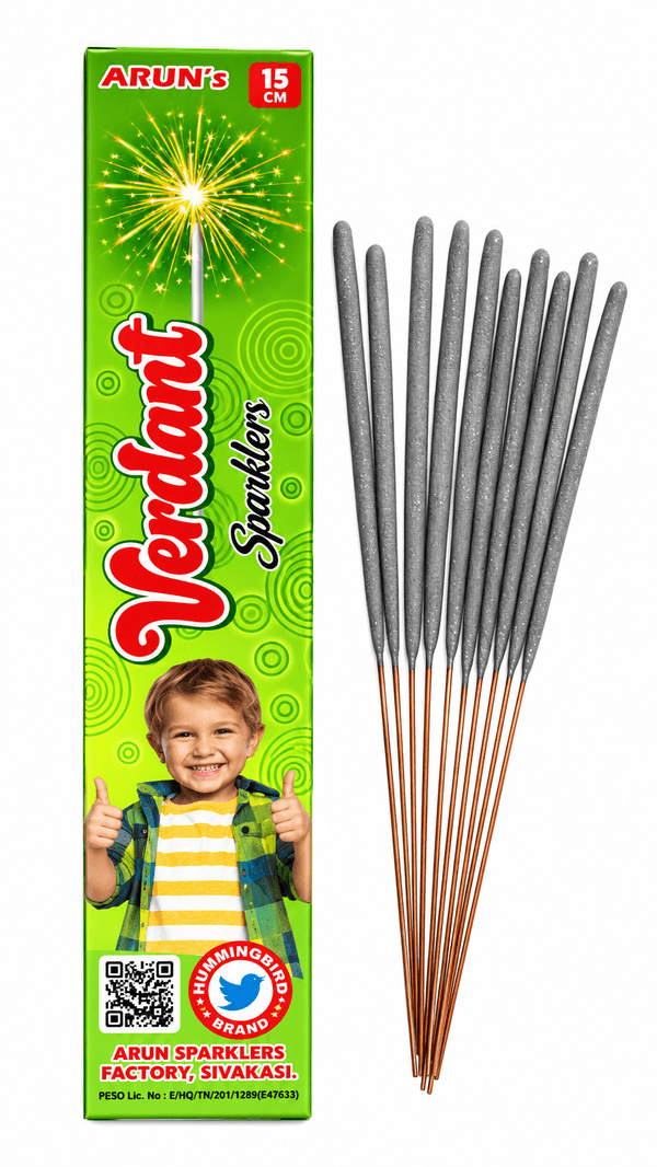 15 cm Green Sparklers